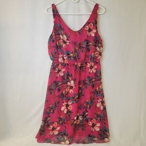 Old Navy Pink Sleeveless Tank Top with Floral Design